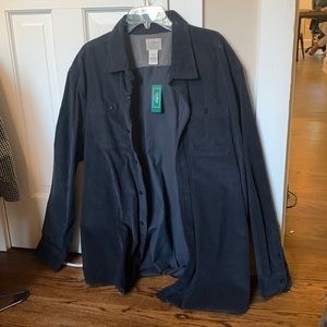 LL Bean XL corduroy button down new with tags